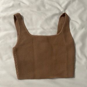Babaton ribbed crop top